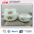 Wholesale Opal Glass Tureen Set with Microwave Safe